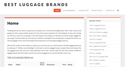 Desktop Screenshot of bestluggagebrand.com