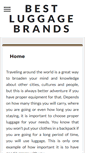 Mobile Screenshot of bestluggagebrand.com