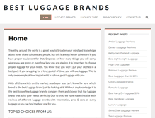 Tablet Screenshot of bestluggagebrand.com